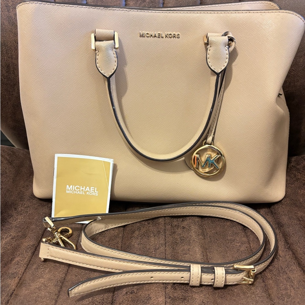 Michael Kors Savannah Large Saffiano Leather Satchel